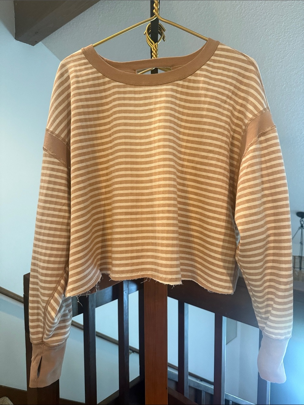 NWT Free People FP Movement My Time Layer Textured Reversible Sweatshirt. Size S - Picture 2 of 8